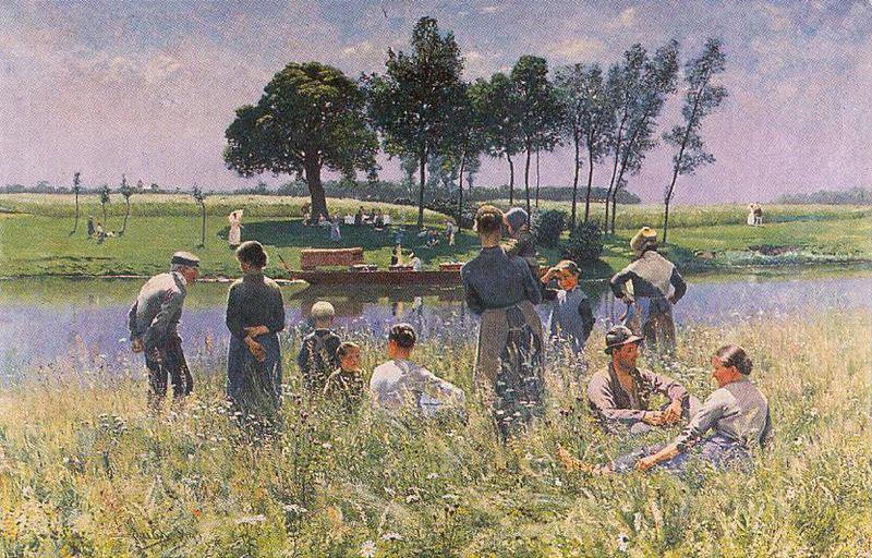 Emile Claus The Picknick China oil painting art